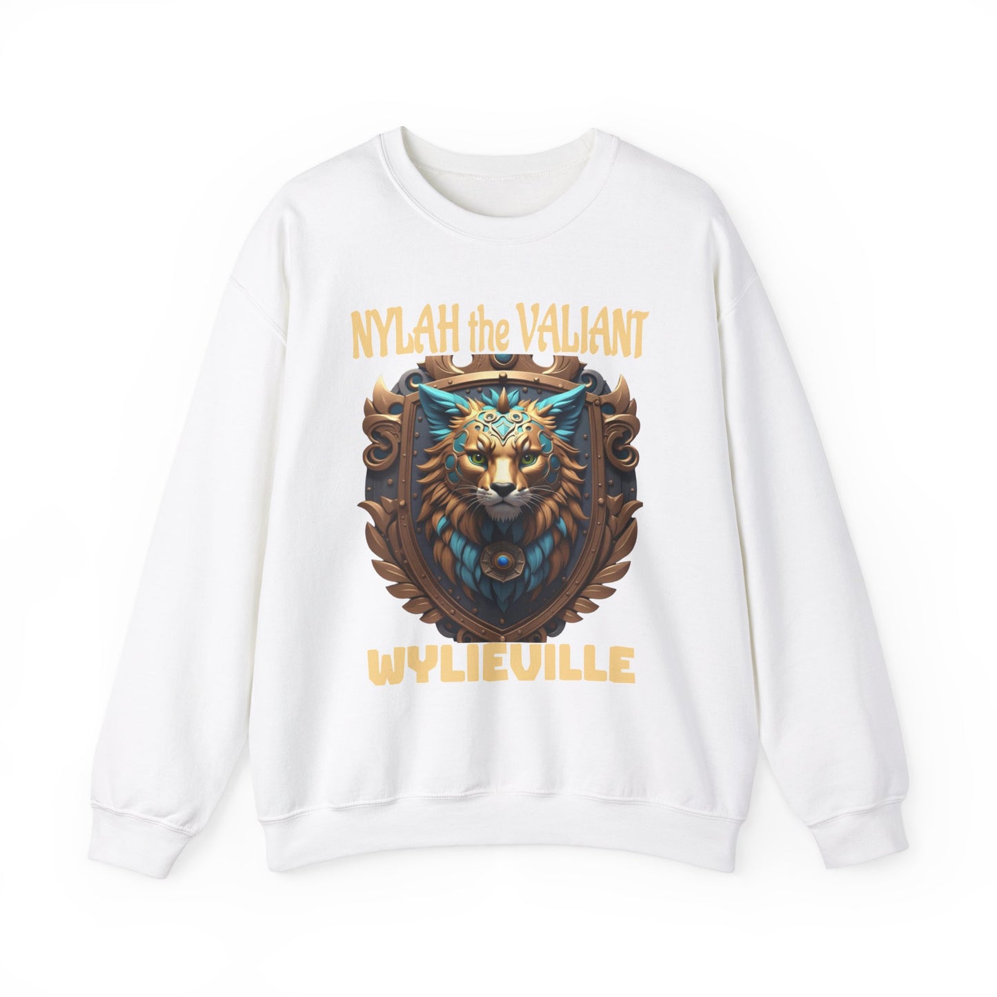 Wylieville After Dark: Nylah the Valiant  Heavy Blend Crewneck Sweatshirt