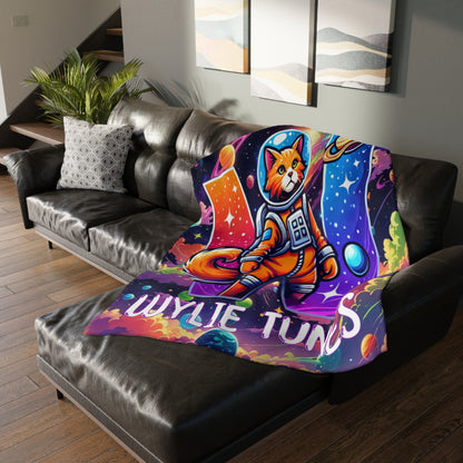 Wylie Tunes: Space Cat 2 & RipCurl Rocket Velveteen Microfiber 80x60 Reversible Blanket – “Double the Action, Double the Story"