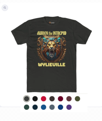 Wylieville After Dark: Aurion the Intrepid Cotton Crew Adult Tee