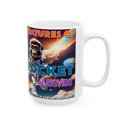 Wylieville: The Cosmic Adventures of RipCurl Rocket  Ceramic Mug, (15oz)