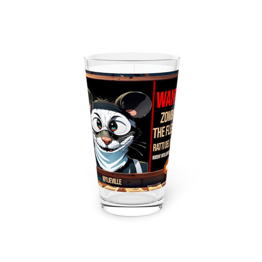 Wylieville After Dark: Zombino the Flesher Pint Glass, 16oz