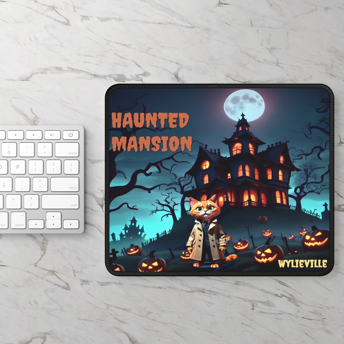 Wylieville: Haunted Mansion Gaming Mouse Pad