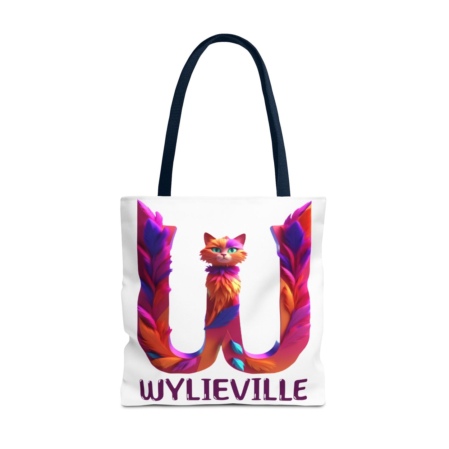 Wylieville Brand Tote Bag - White/Purple