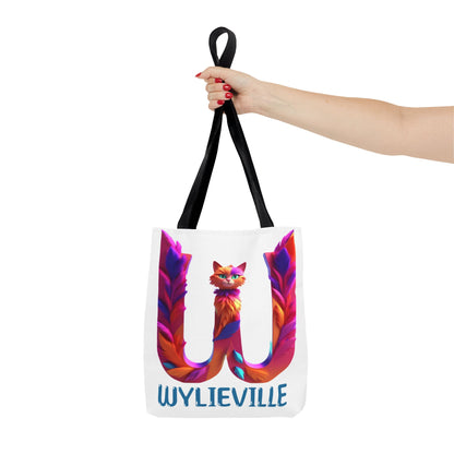 Wylieville Brand Tote Bag - White/Blue