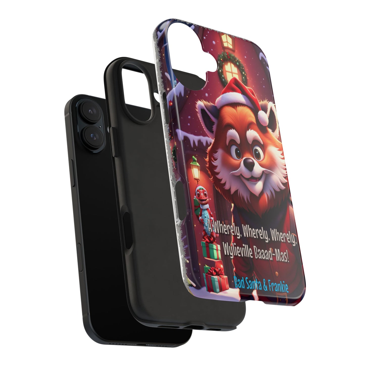 Wylieville: Bad Santa - Baaad - Mas! Tough iPhone 16 Plus Case