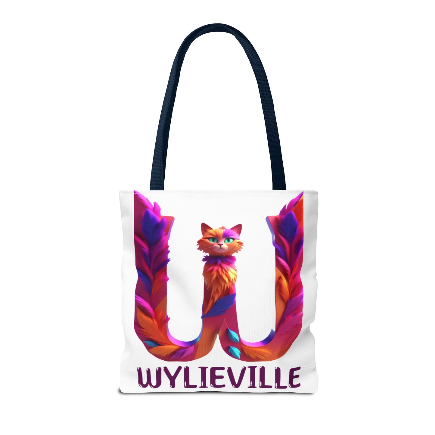 Wylieville Brand Tote Bag - White/Purple