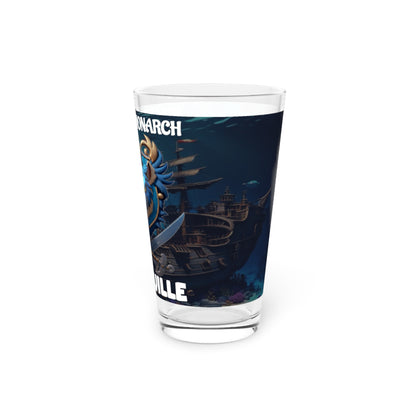 Wylieville After Dark: Phantom Monarch Pint Glass, 16oz