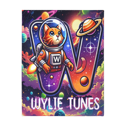 Wylie Tunes: Space Cat 1 & RipCurl Rocket Velveteen Microfiber 80x60 Reversible Blanket – “Double the Action, Double the Story"