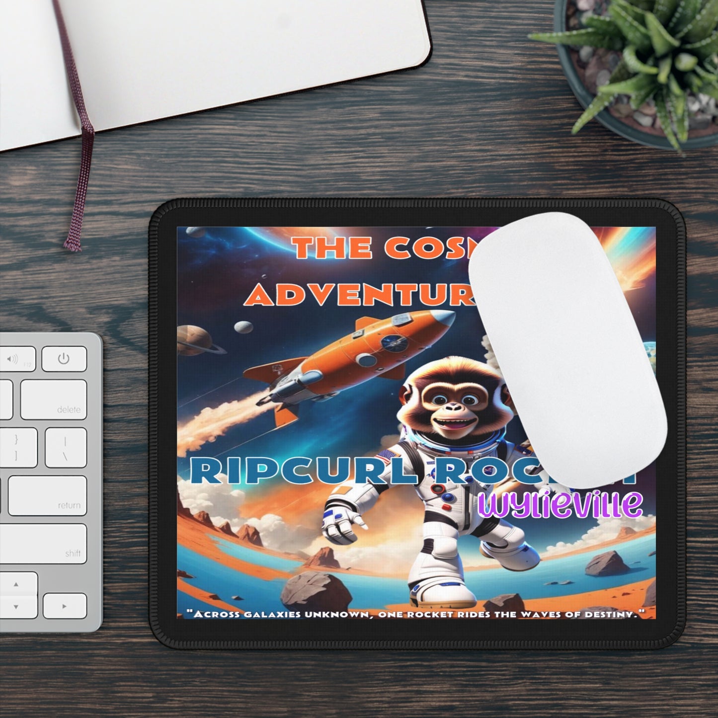 Wylieville: The Cosmic Adventures of RipCurl Rocket Gaming Mouse Pad