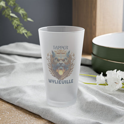 Wylieville After Dark: Tapper Frosted Pint Glass, 16oz