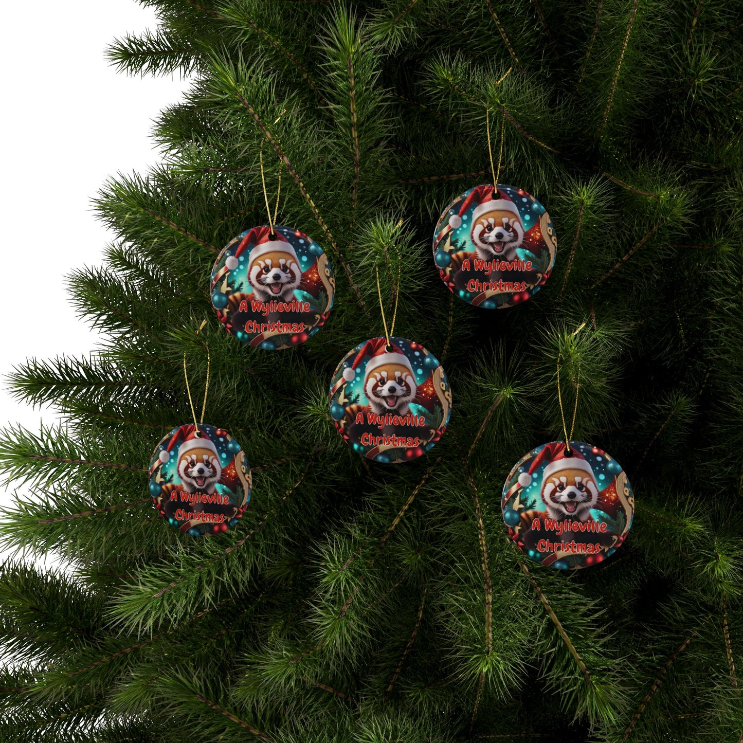 A Wylieville Christmas #2 - Ceramic Ornaments (1pcs, 5pcs, 10pcs, 20pcs)