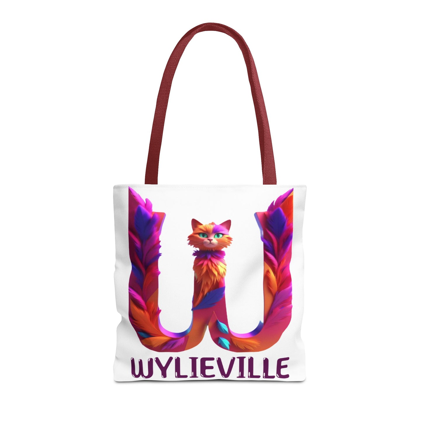 Wylieville Brand Tote Bag - White/Purple