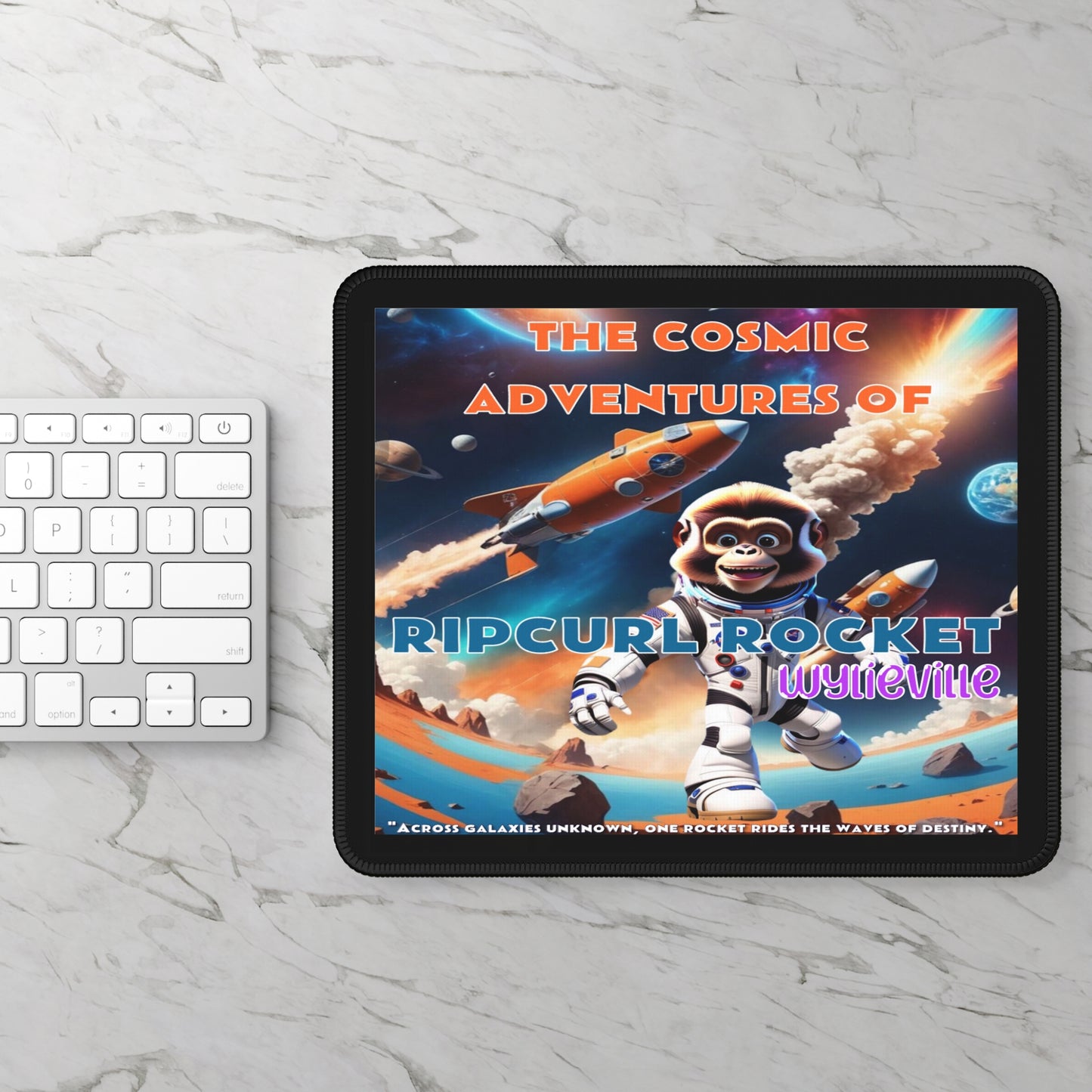 Wylieville: The Cosmic Adventures of RipCurl Rocket Gaming Mouse Pad