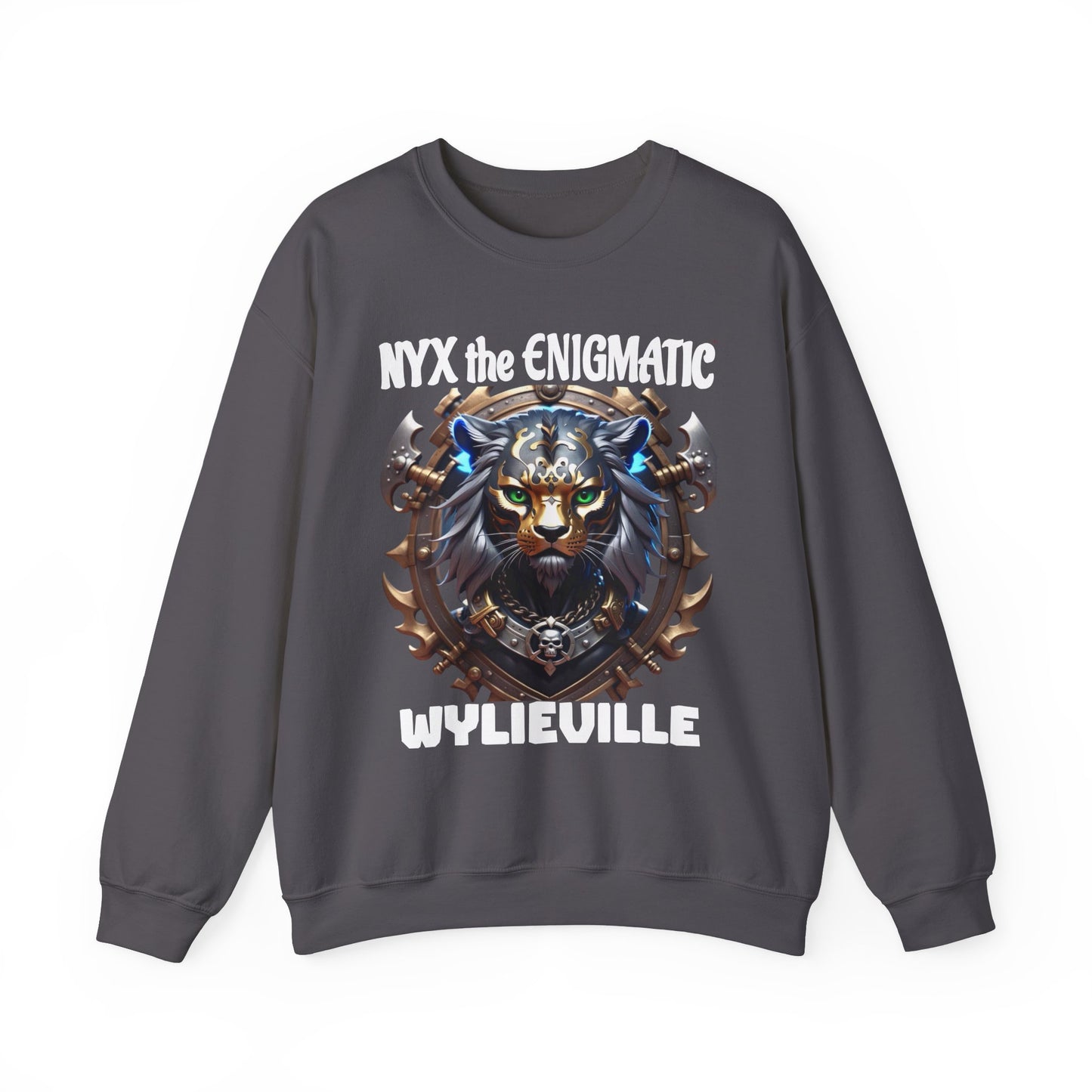 Wylieville After Dark: Nyx the Enigmatic Heavy Blend Crewneck Sweatshirt