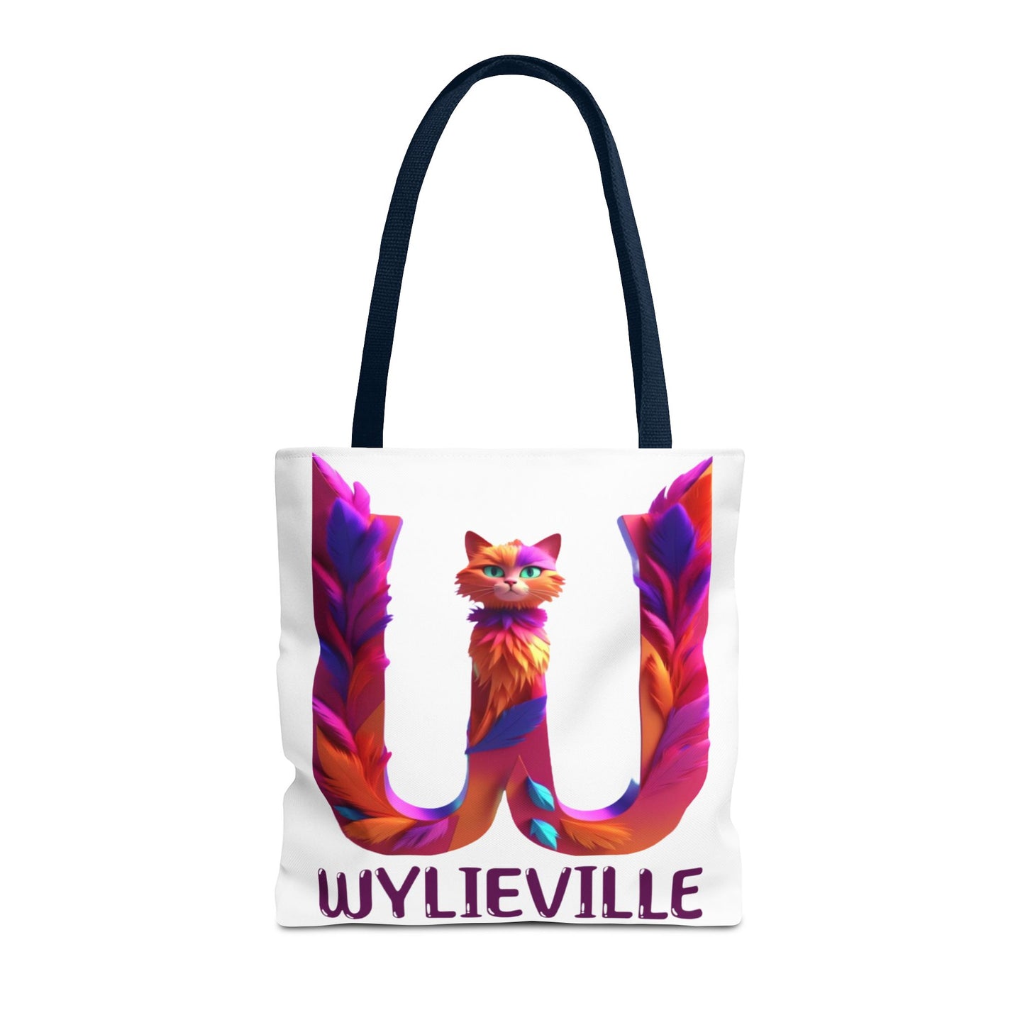 Wylieville Brand Tote Bag - White/Purple