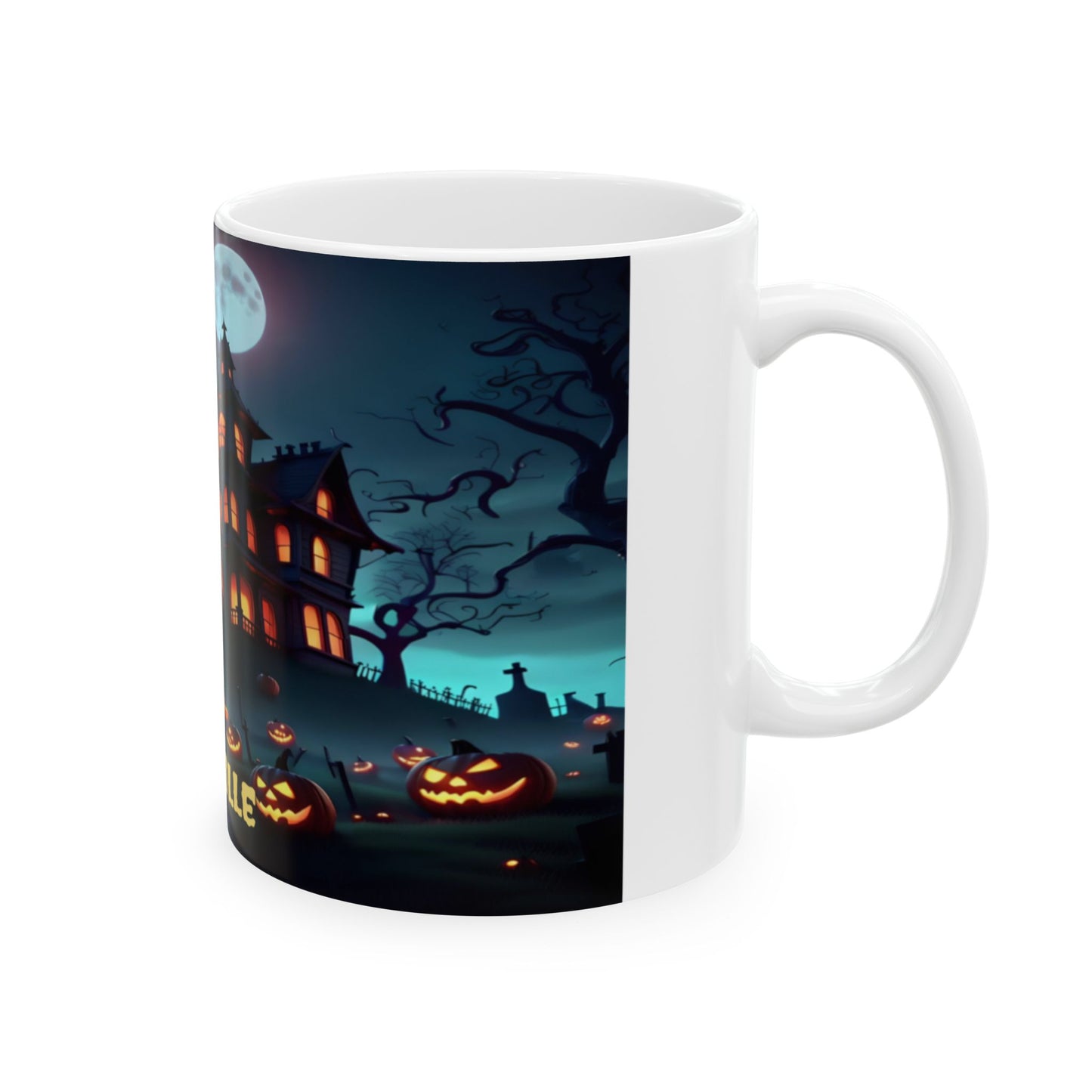 Wylieville: Haunted Mansion Ceramic Mug, (11oz)