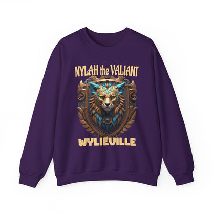 Wylieville After Dark: Nylah the Valiant  Heavy Blend Crewneck Sweatshirt