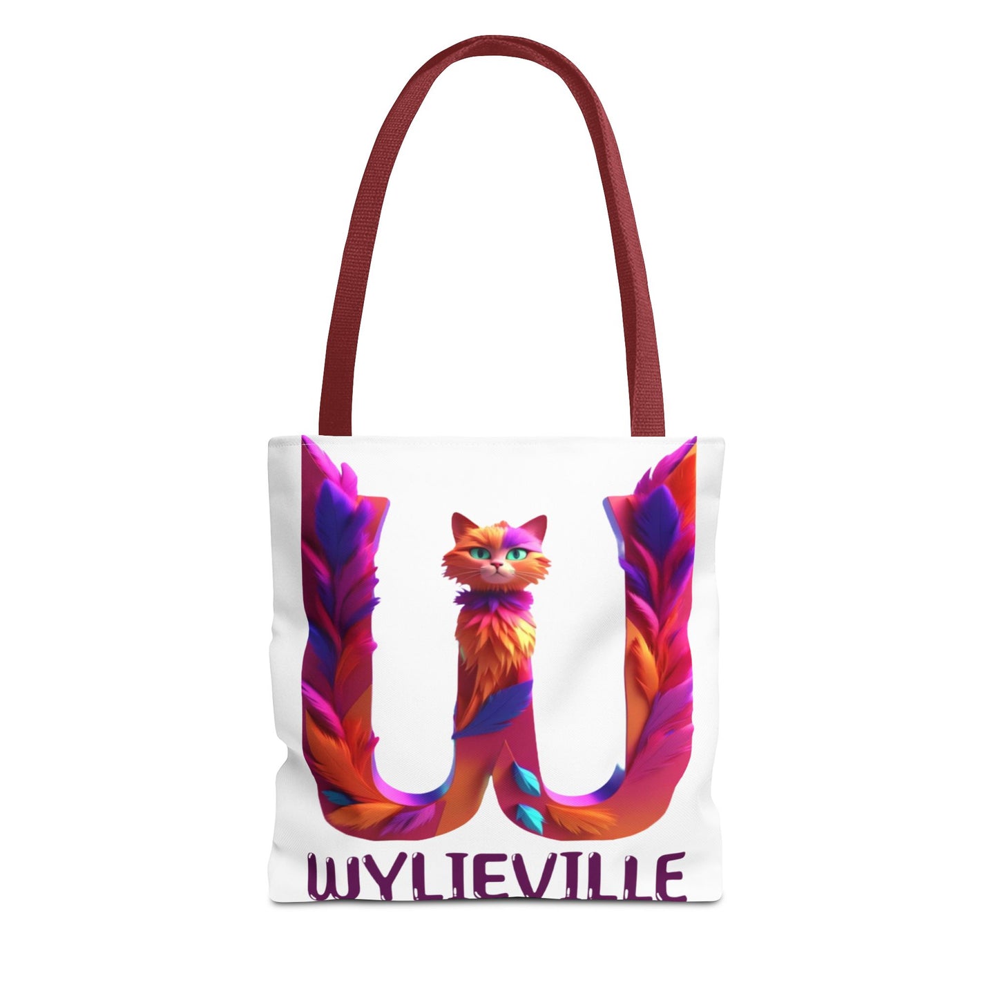 Wylieville Brand Tote Bag - White/Purple