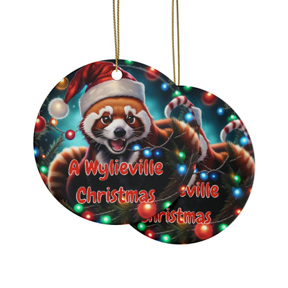 A Wylieville Christmas #1 Ceramic Ornaments (1pcs, 5pcs, 10pcs, 20pcs)