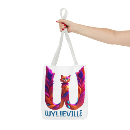 Wylieville Brand Tote Bag - White/Blue