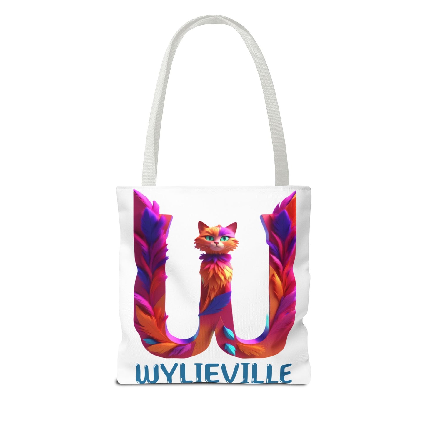 Wylieville Brand Tote Bag - White/Blue