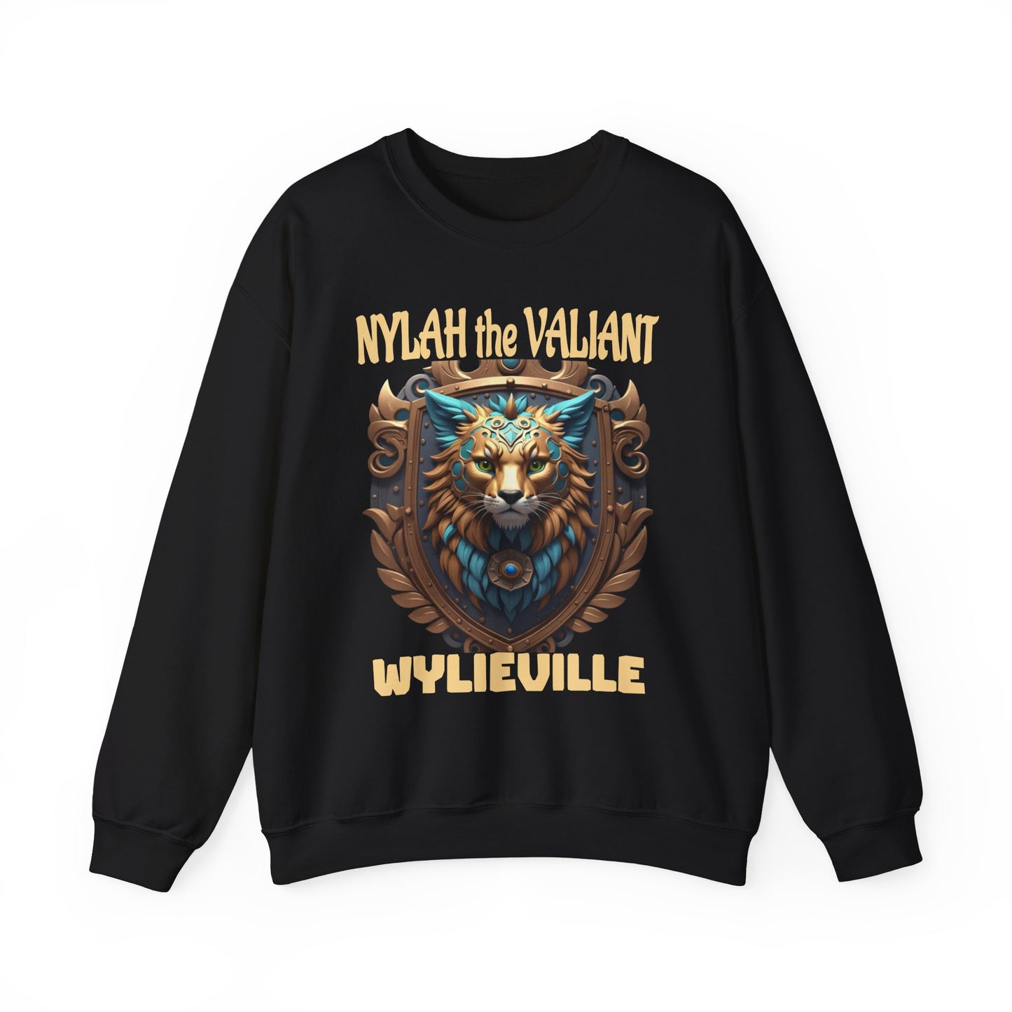 Wylieville After Dark: Nylah the Valiant  Heavy Blend Crewneck Sweatshirt