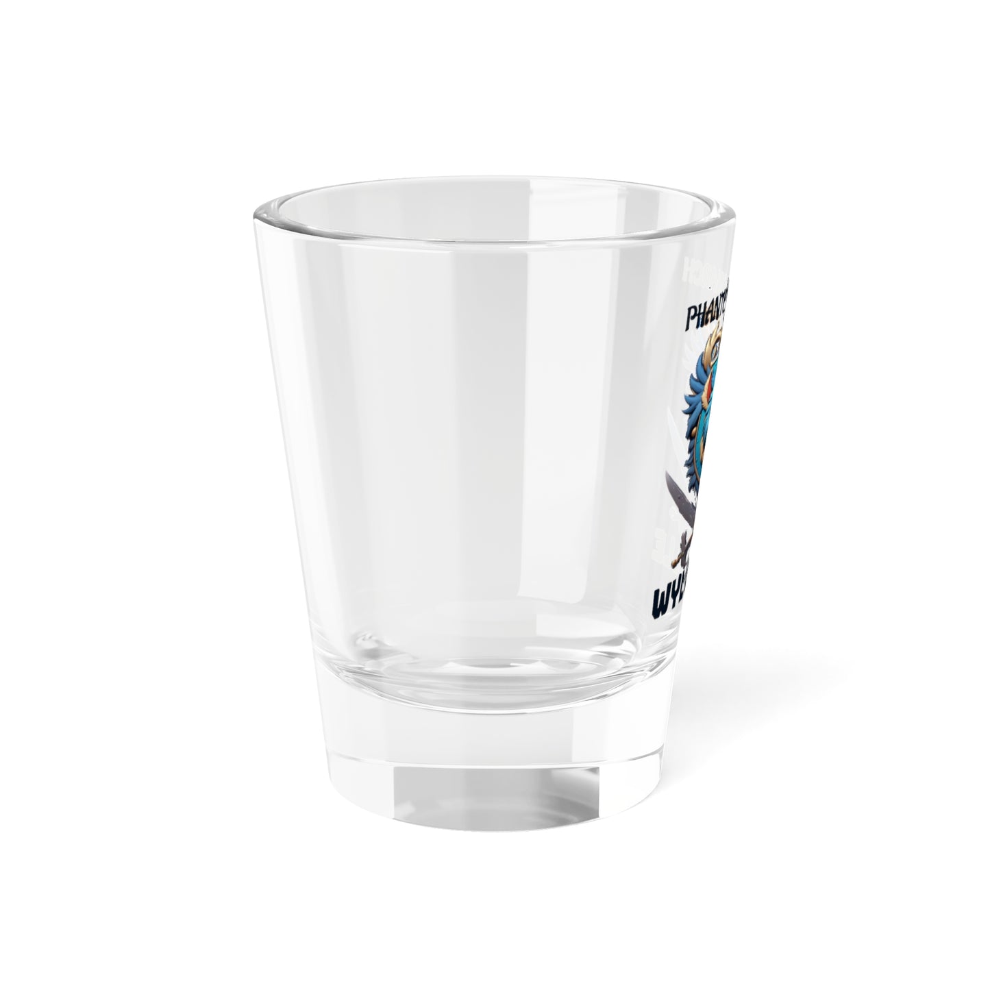 Wylieville After Dark: Phantom Monarch Shot Glass, 1.5oz