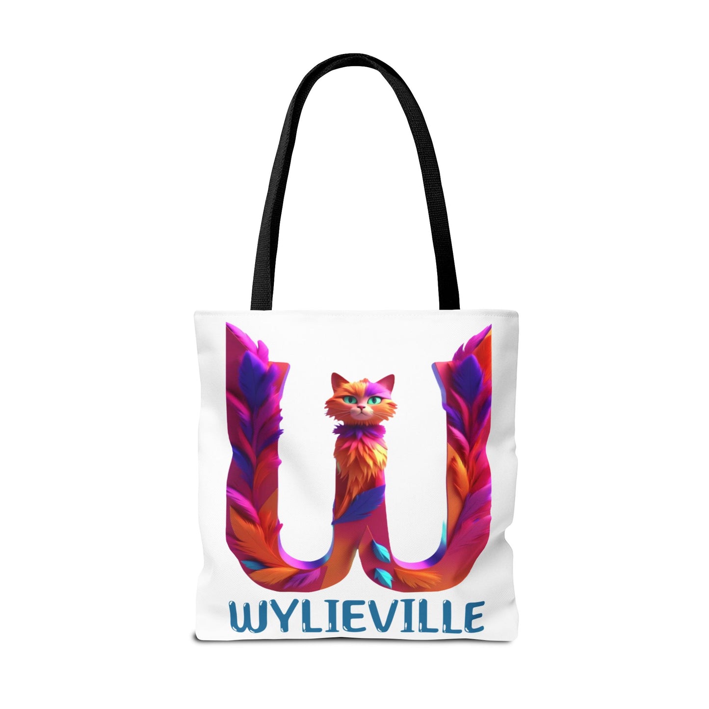 Wylieville Brand Tote Bag - White/Blue