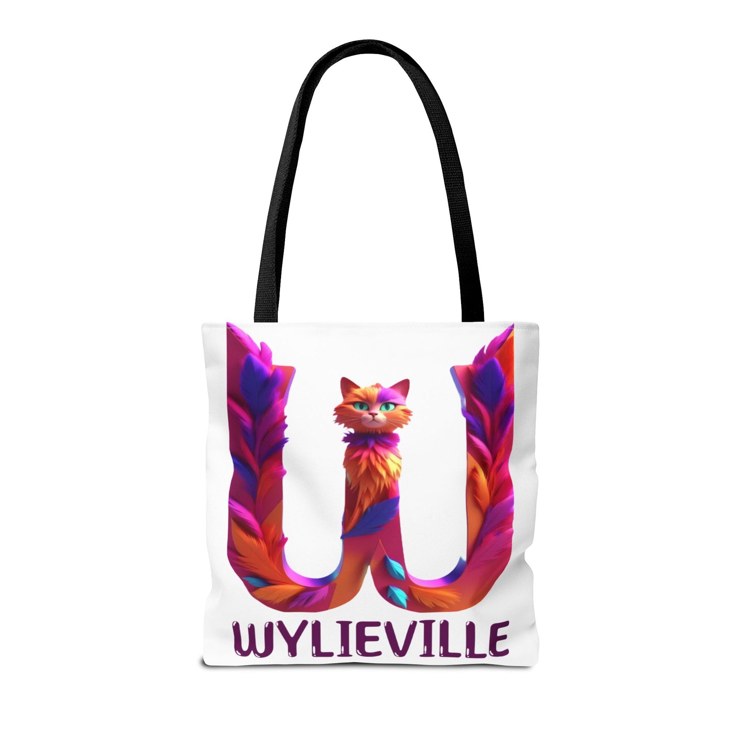 Wylieville Brand Tote Bag - White/Purple