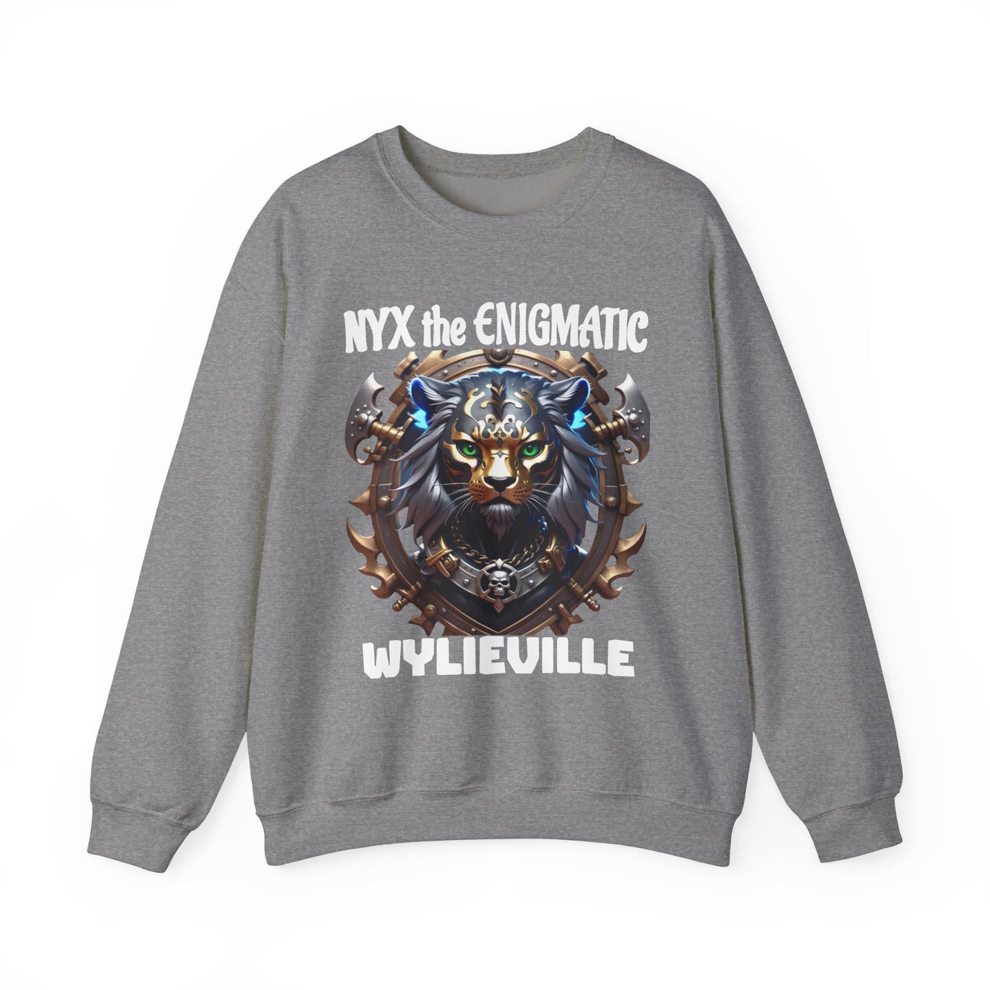 Wylieville After Dark: Nyx the Enigmatic Heavy Blend Crewneck Sweatshirt