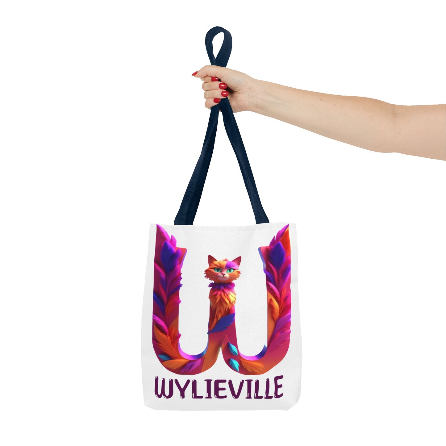 Wylieville Brand Tote Bag - White/Purple