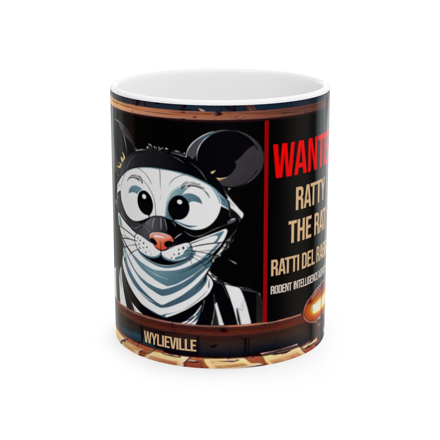 Wylieville: Ratty the Rat Ceramic Mug, (11oz)