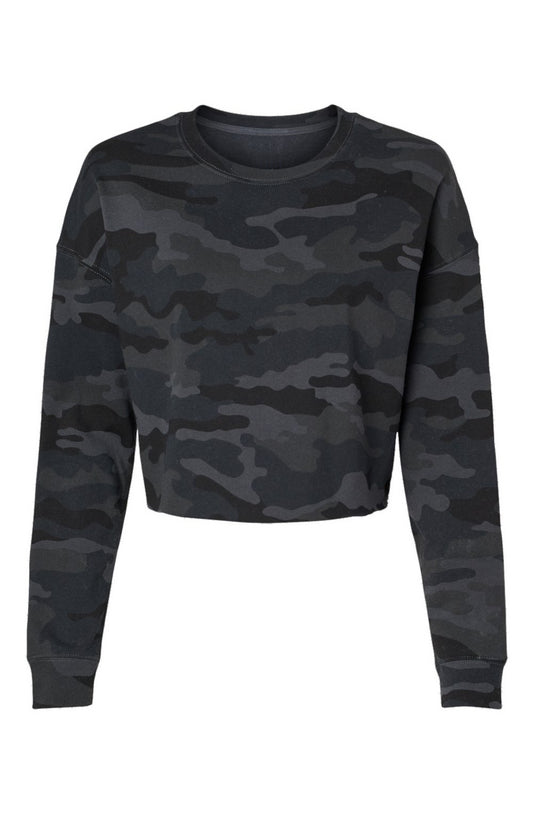 Wylieville After Dark: Lightweight Camo Cropped Cr