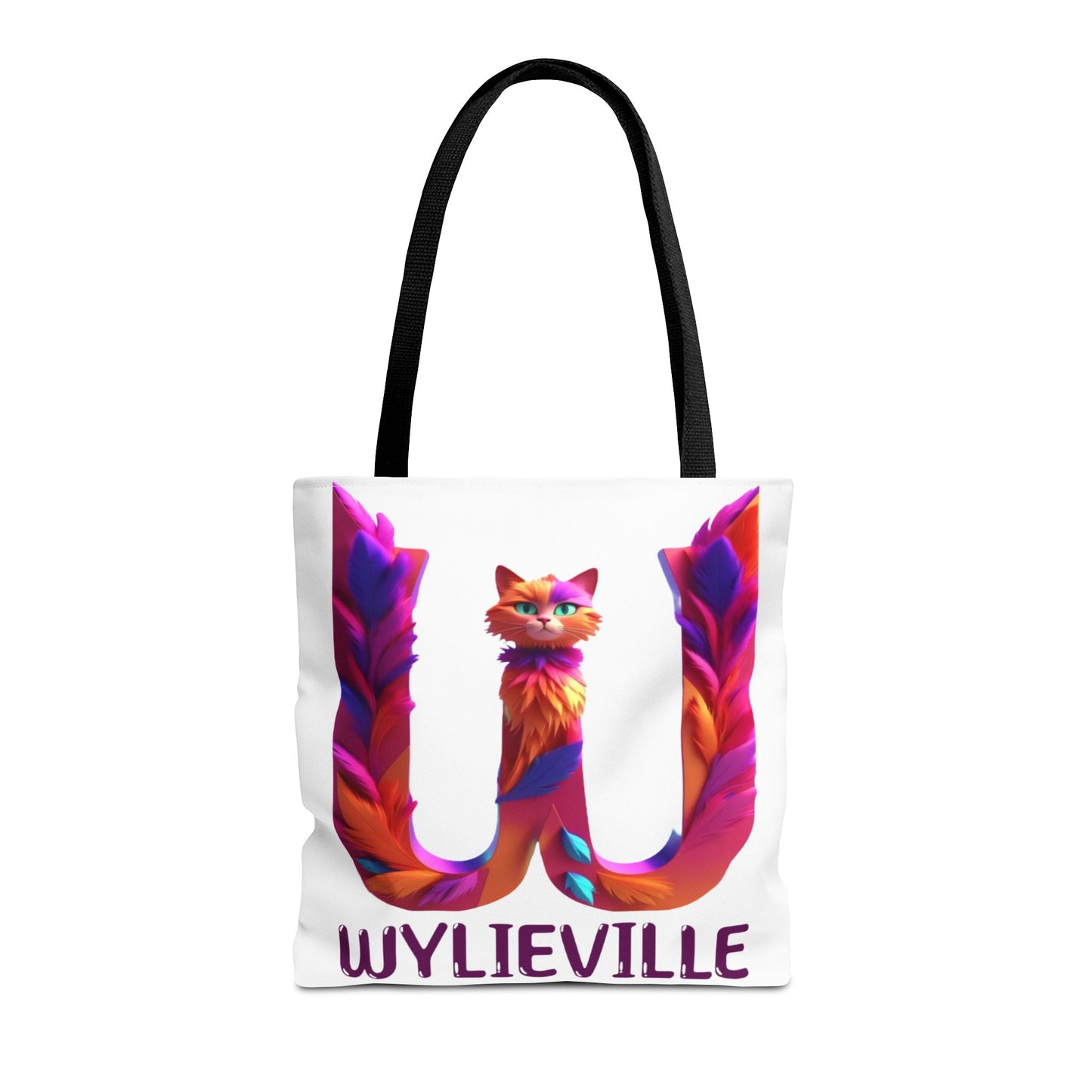 Wylieville Brand Tote Bag - White/Purple