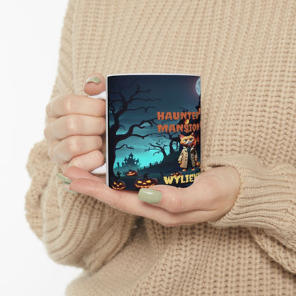 Wylieville: Haunted Mansion Ceramic Mug, (11oz)