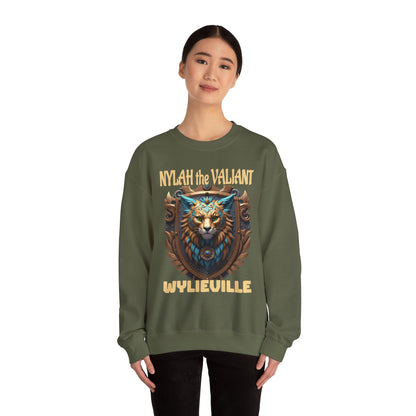 Wylieville After Dark: Nylah the Valiant  Heavy Blend Crewneck Sweatshirt