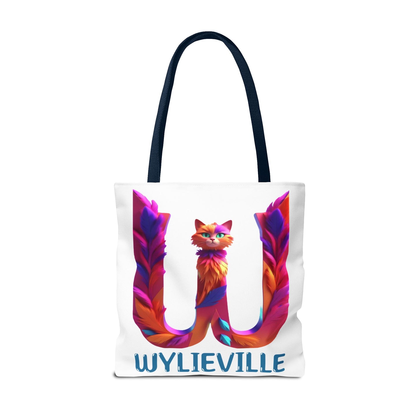 Wylieville Brand Tote Bag - White/Blue