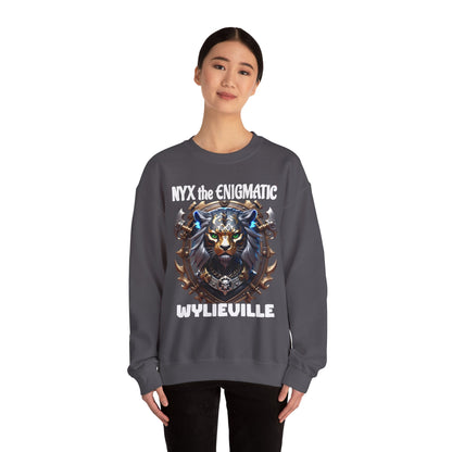 Wylieville After Dark: Nyx the Enigmatic Heavy Blend Crewneck Sweatshirt