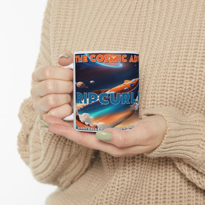 Wylieville: The Cosmic Adventures of RipCurl Rocket  Ceramic Mug, (11oz)