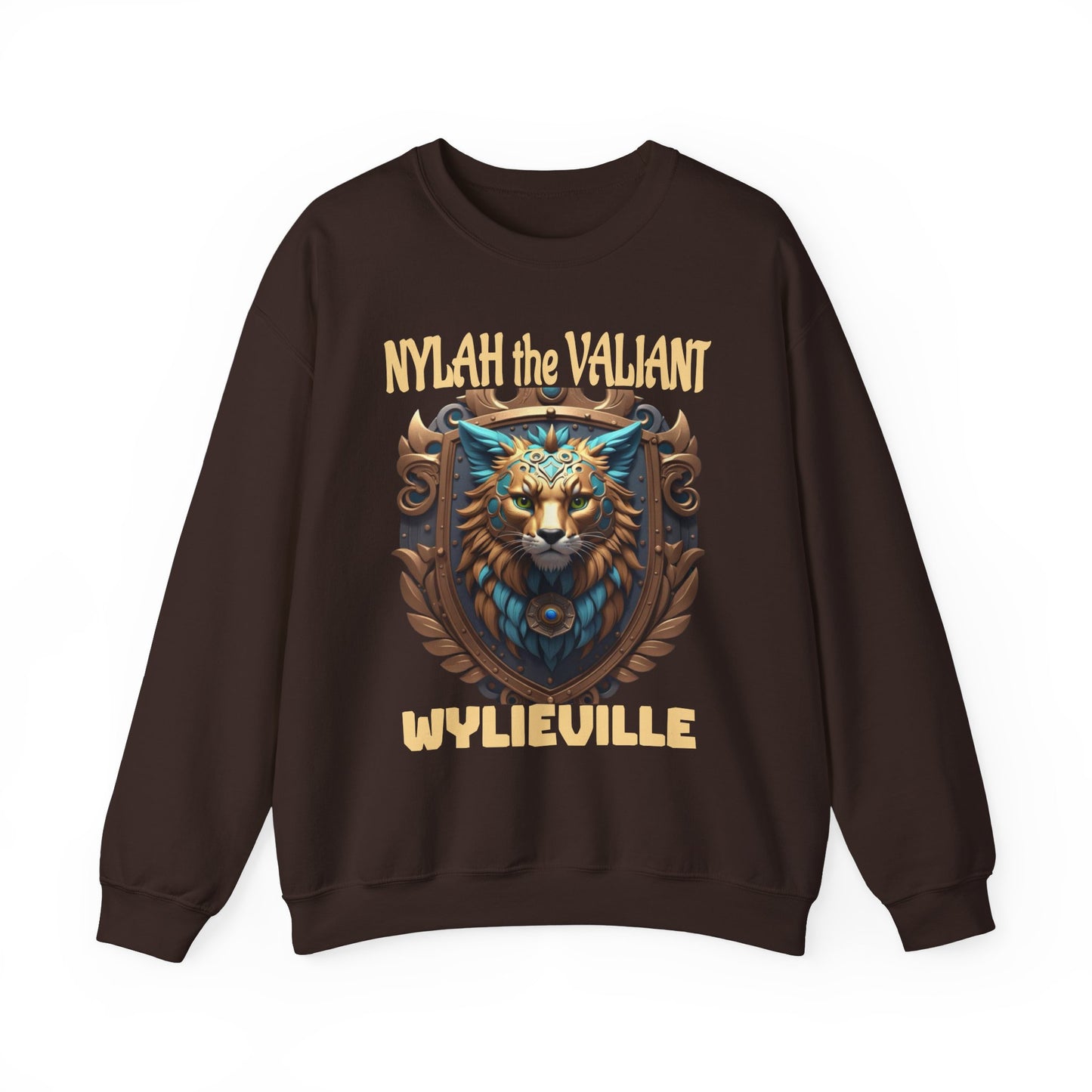 Wylieville After Dark: Nylah the Valiant  Heavy Blend Crewneck Sweatshirt