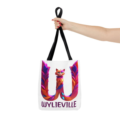 Wylieville Brand Tote Bag - White/Purple