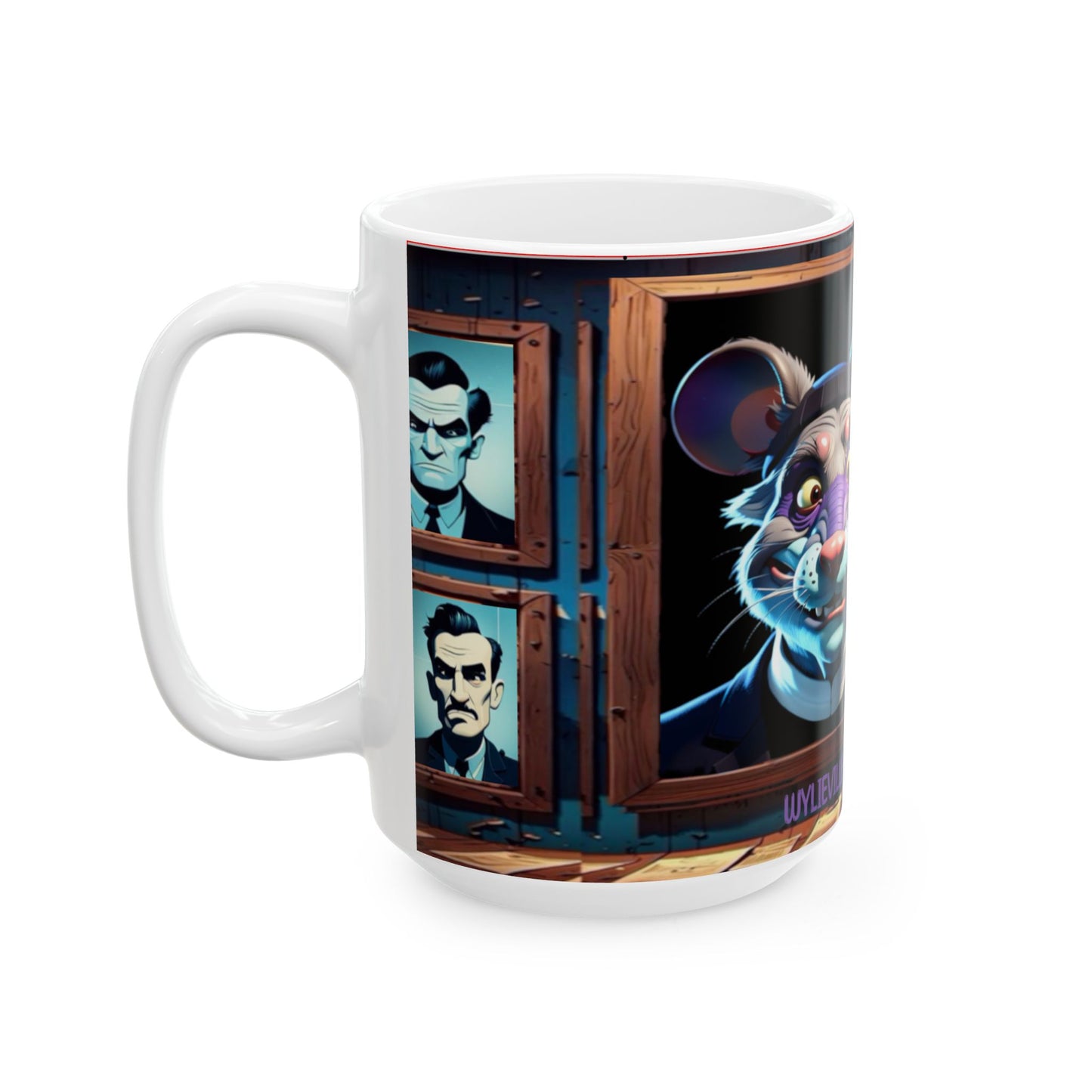 Wylieville After Dark: Monsignor Aficionado Ceramic Mug, (15oz)