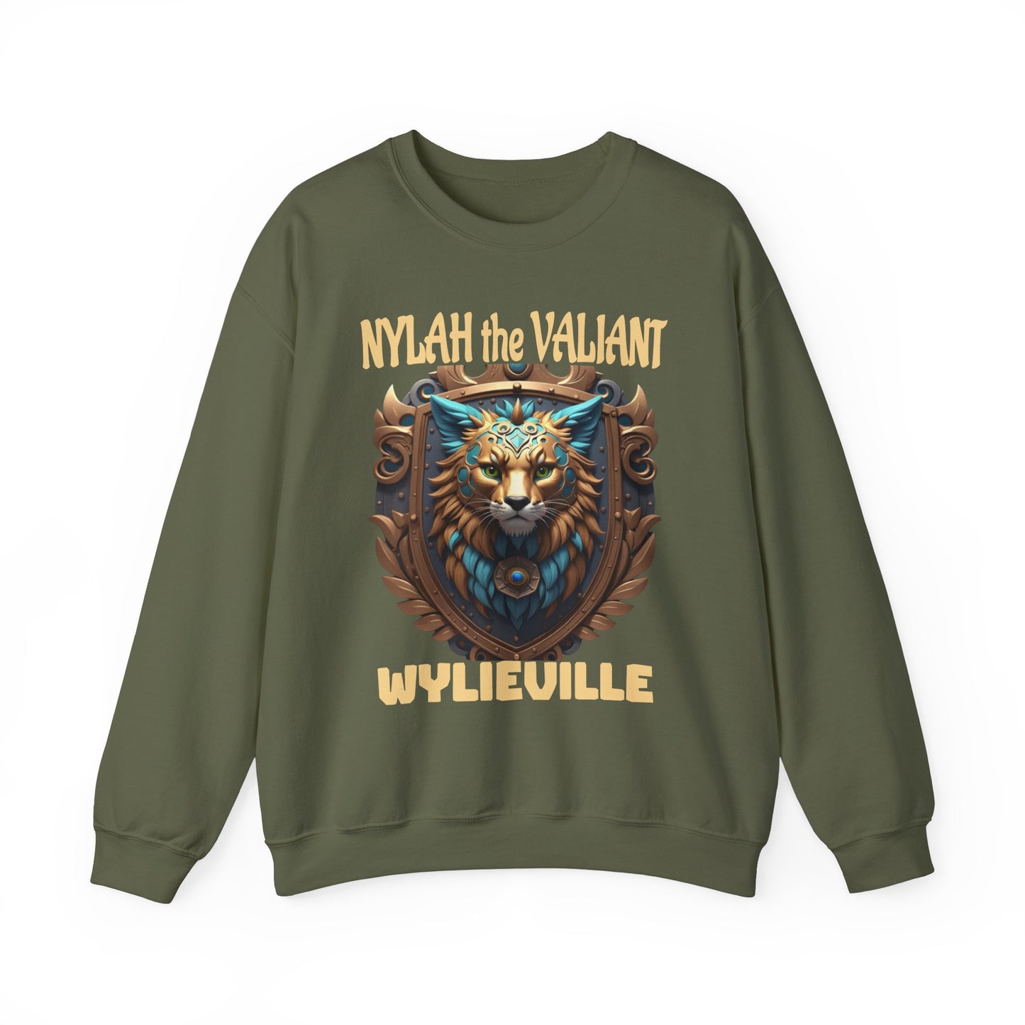 Wylieville After Dark: Nylah the Valiant  Heavy Blend Crewneck Sweatshirt