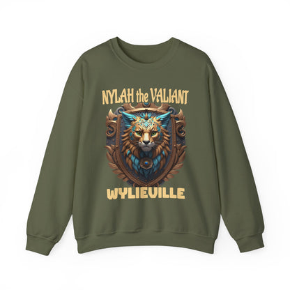 Wylieville After Dark: Nylah the Valiant  Heavy Blend Crewneck Sweatshirt