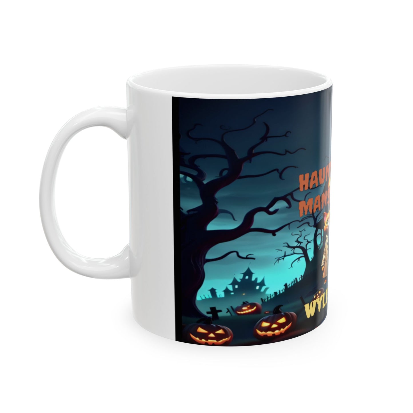 Wylieville: Haunted Mansion Ceramic Mug, (11oz)