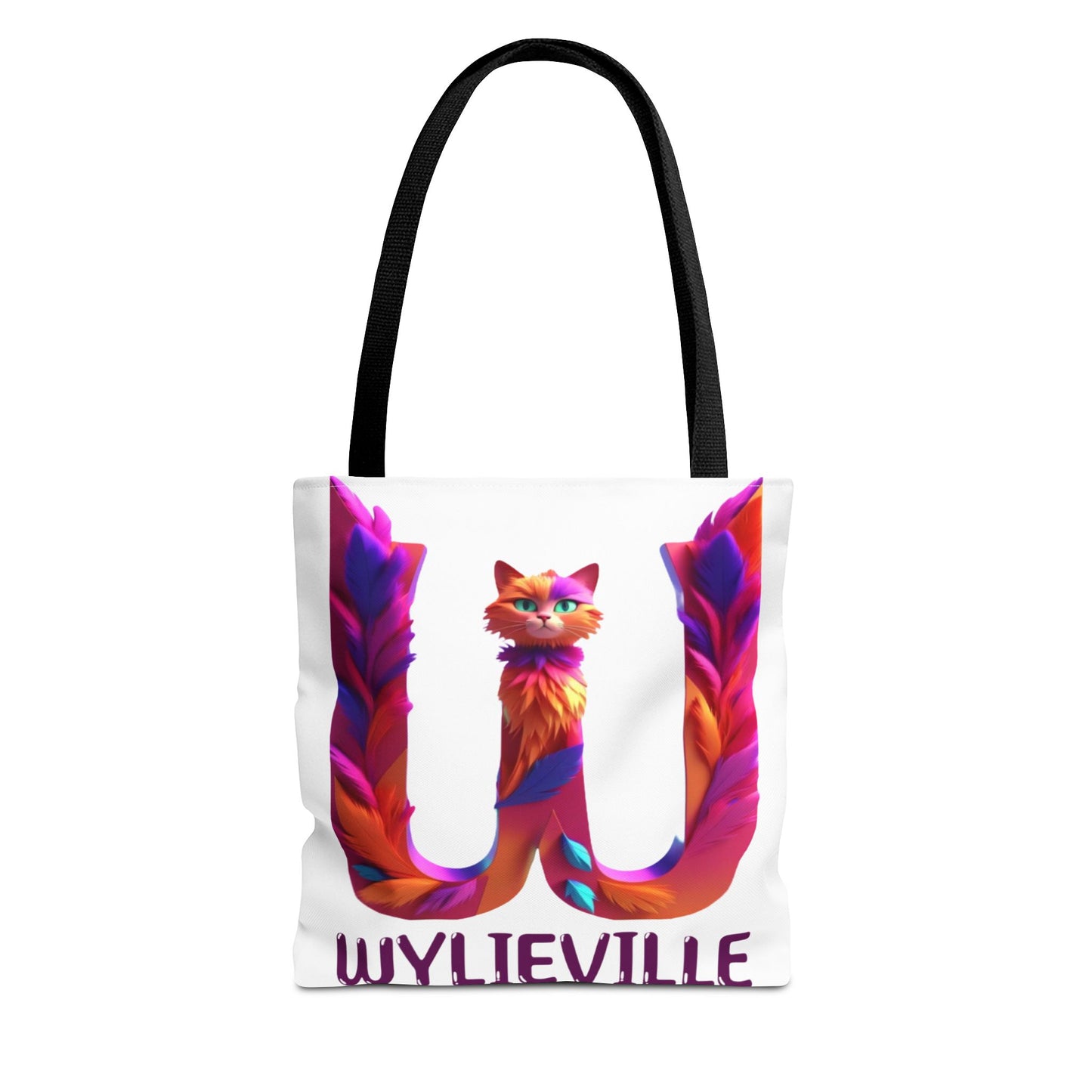 Wylieville Brand Tote Bag - White/Purple