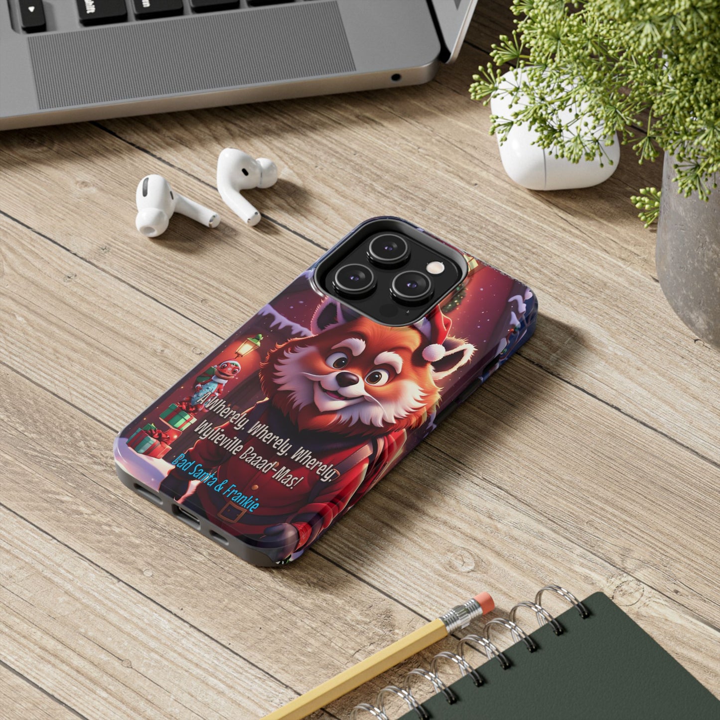 Wylieville: Bad Santa - Baaad - Mas! Tough iPhone 14 Pro Case