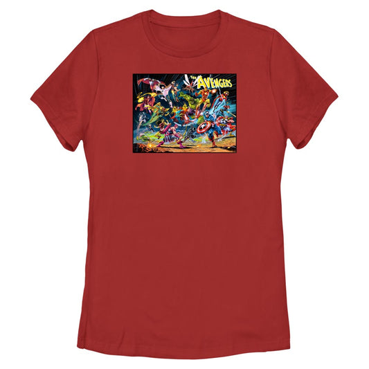 Women's Marvel Avengers Classic The Avengers 60th Cover T-Shirt