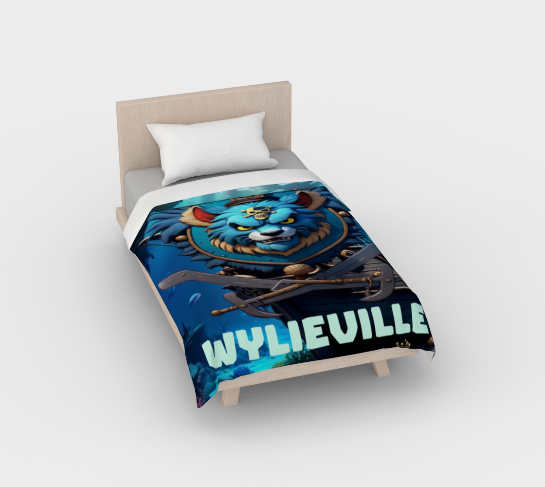 Wylieville: Phantom Monarch Twin Duvet